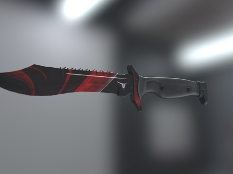  鲍伊猎刀苏格兰纹2号3d模型 