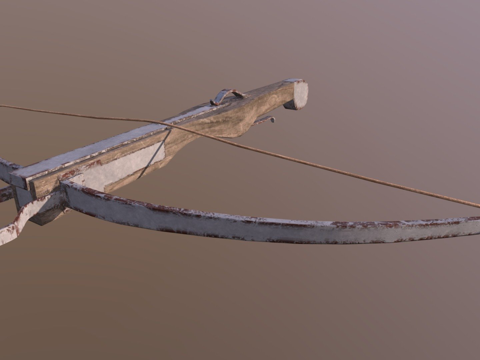  中国古代弩3d模型 