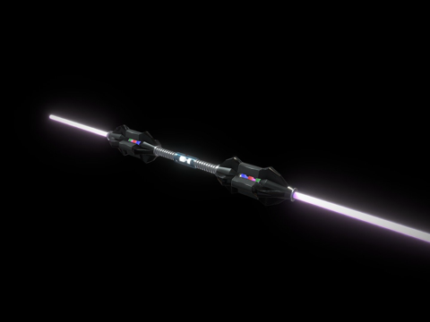  双手光剑3d模型 