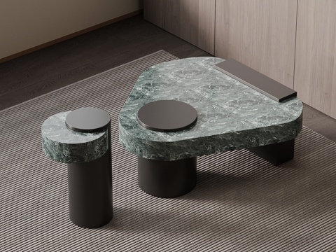  意式茶几3d模型 