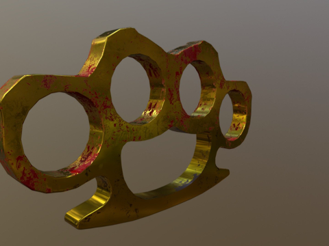  血腥铜指虎3d模型 