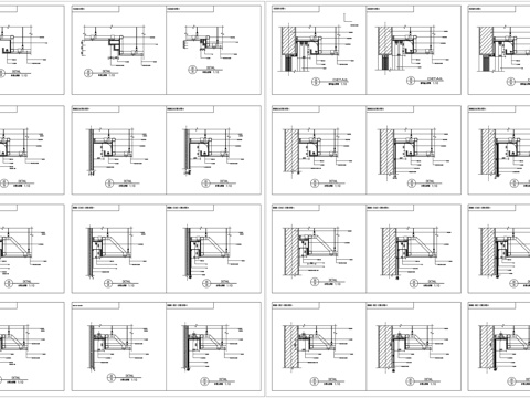 顶面详图灯带大样天花剖面吊顶大样素材CAD图库家装工装图库cad施工图
