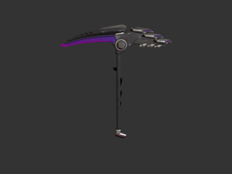  猛攻收割工具3d模型 