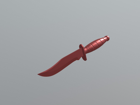  猎刀3d模型 
