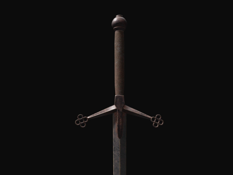  苏格兰大剑3d模型 