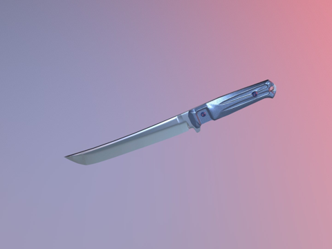  M战术刀副涂装3d模型 