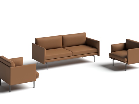  组合沙发3d模型 