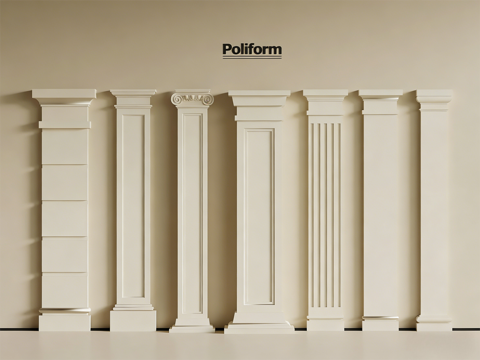  法式柱子 法式罗马柱 柱子3d模型 