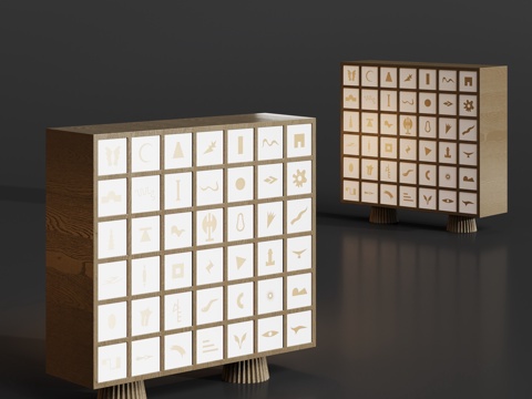  边柜玄关柜斗柜3d模型 