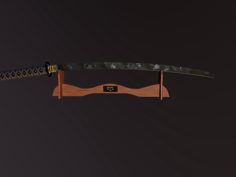  武士刀3d模型 