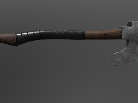  约翰尼曼斧3d模型3d模型 