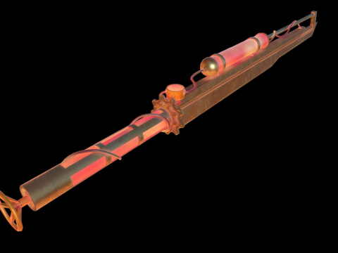  蒸汽朋克金剑发光23d模型 