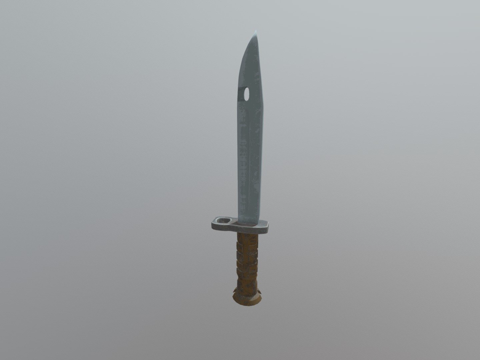  M9刺刀匕首3d模型 