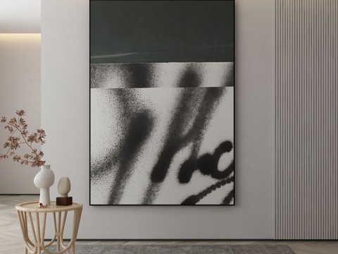  现代装饰画 挂画3d模型 