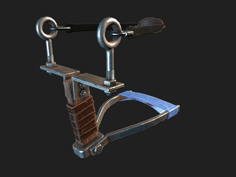  弹弓锈粉丝艺术3d模型 