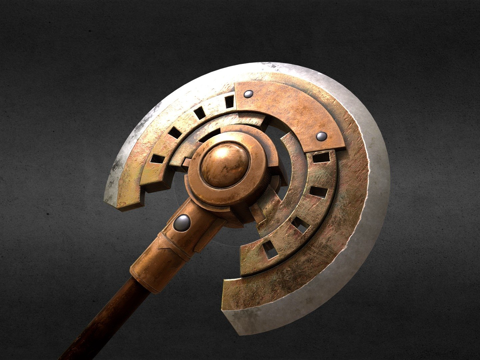  矮人战斧3d模型 