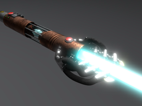  拼凑定制星球大战光剑3d模型 