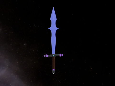  抽搐模组剑3d模型 