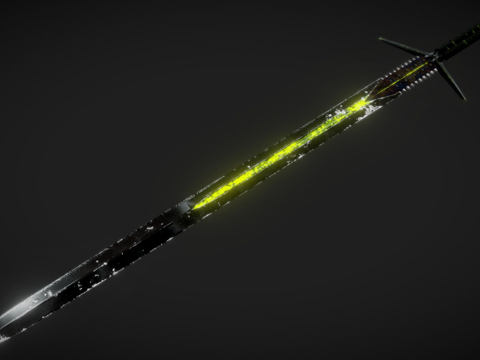  钝化大剑3d模型 