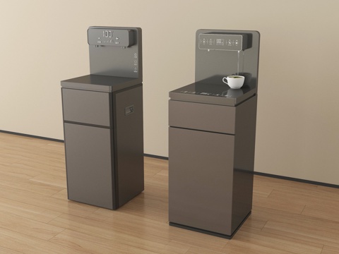  现代饮水机 直饮机 立式饮水机3d模型 
