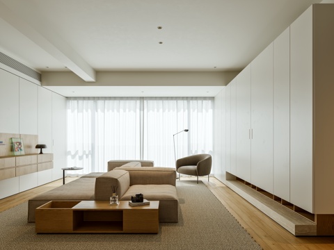  现代客餐厅3d模型 