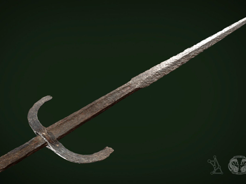  丹麦长剑XVIIIe型3d模型 