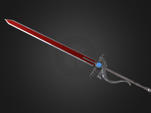  最终幻想VII细剑3d模型 