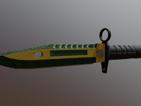  M9刺刀伊费乌拉3d模型 