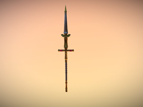  屠龙枪3d模型 