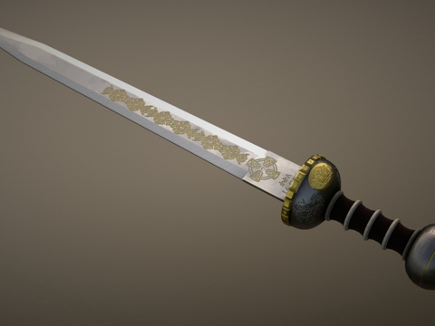  罗马短剑王者之剑3d模型 