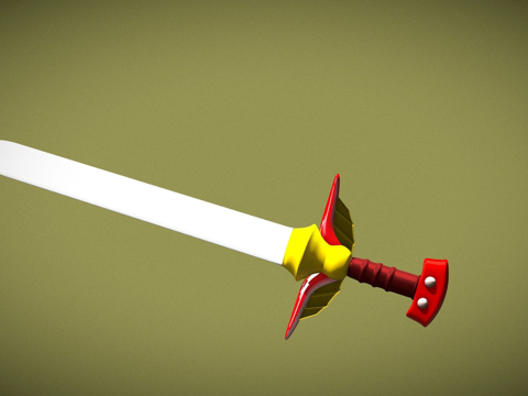  剑设计3d模型 