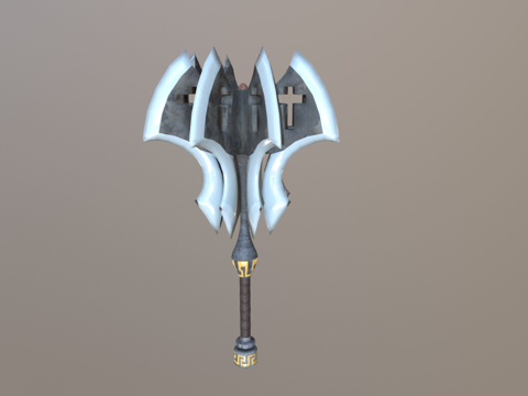  锋利钉头锤3d模型 