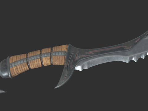  魔族匕首卡琳娜威廉姆斯13d模型 