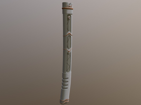  弯曲军刀柄3d模型 