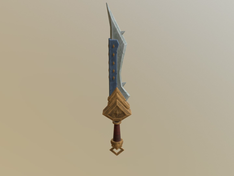  风格化剑3d模型 