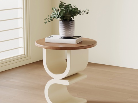  现代中古边几3d模型 