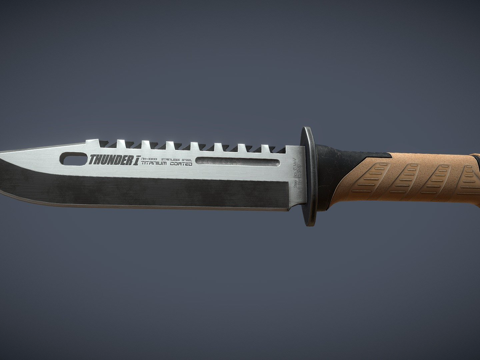  战术刀3d模型 