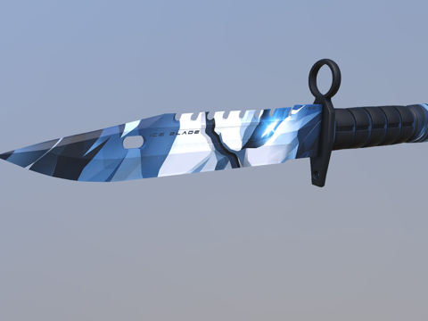  冰刃M9刺刀3d模型 