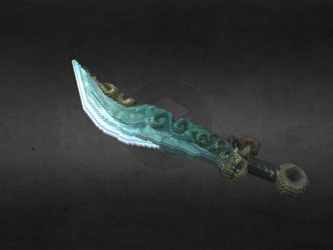  玉龙剑我的世界3d模型 