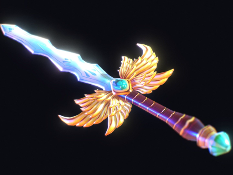  神圣香蕉剑安娜小月设计3d模型 