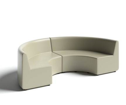  弧形沙发3d模型 