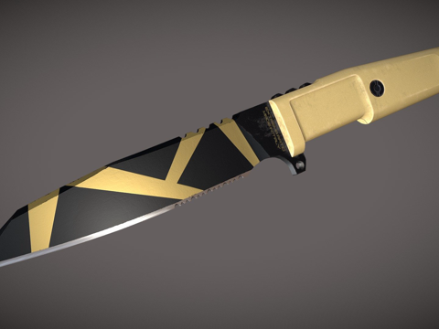  极致比例军刀3d模型3d模型 