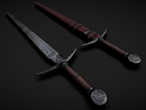  黑水之刃天际湮灭3d模型 