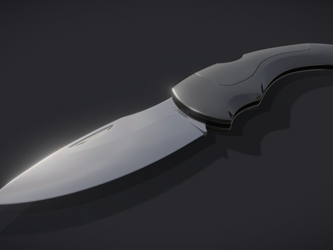  折叠刀3d模型 