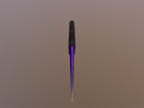  紫宝石爪刀3d模型 