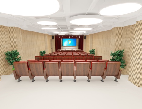  演出 舞台 报告厅 会议室3d模型 