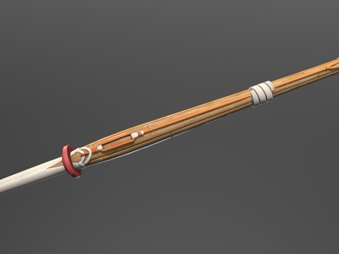  军团要塞2剑道竹刀3d模型 