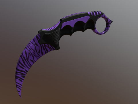  爪刀午夜猛虎3d模型 