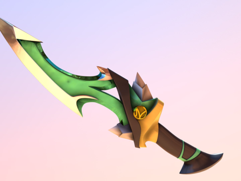  精神绿刃3d模型 