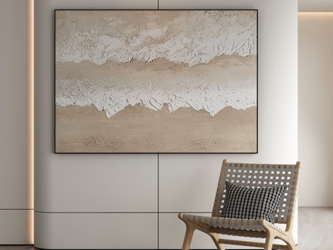  现代装饰画 挂画3d模型 